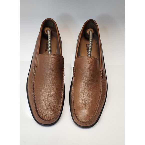 Johnston & Murphy Brown Nichols Memory Foam Leather Loafer Shoes 11.5M - Picture 7 of 12